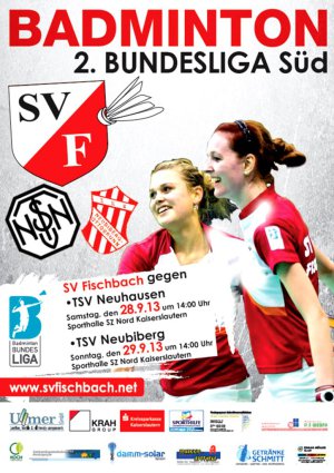 Badminton-Bundesliga: SV Fischbach vs. Neuhausen/Nymphenburg und TuS Neubiberg/Ottobrun